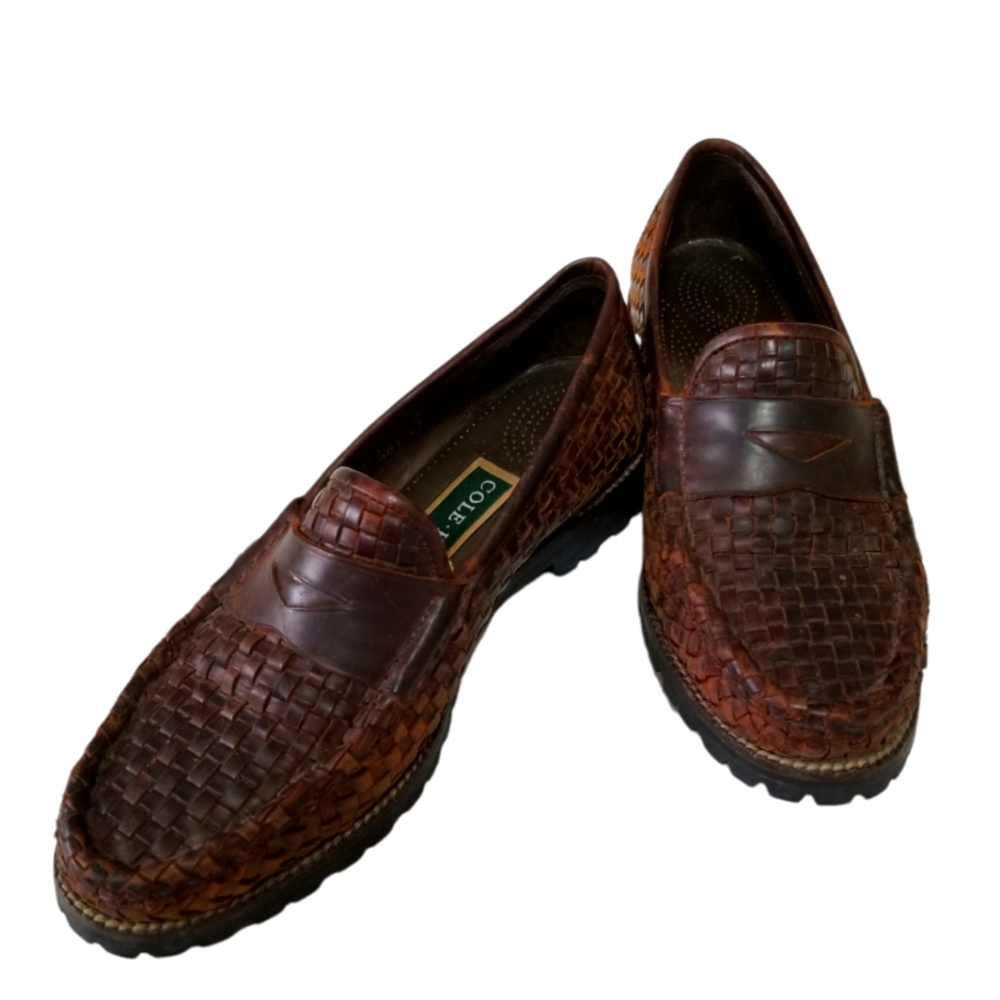 Cole Haan Vibram woven loafers